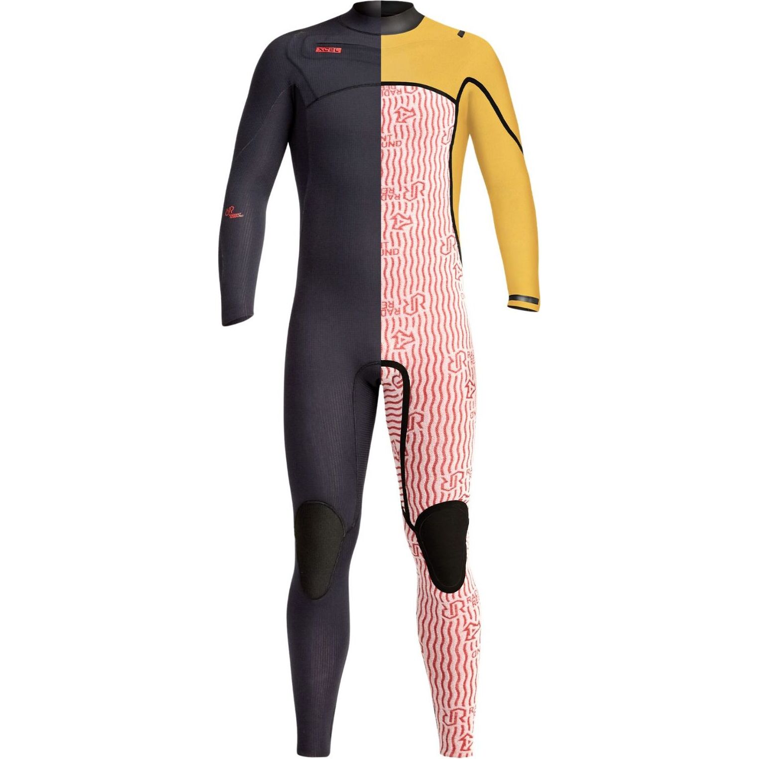 2025 Xcel Mens Infiniti 5/4mm Hooded Chest Zip Wetsuit MN54ZLH4 - Black